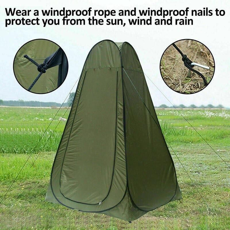 New Portable Pop Up Outdoor Camping Shower Tent ToiletPrivacyChange Room Au V528-TENT-GREEN-120CM-25903