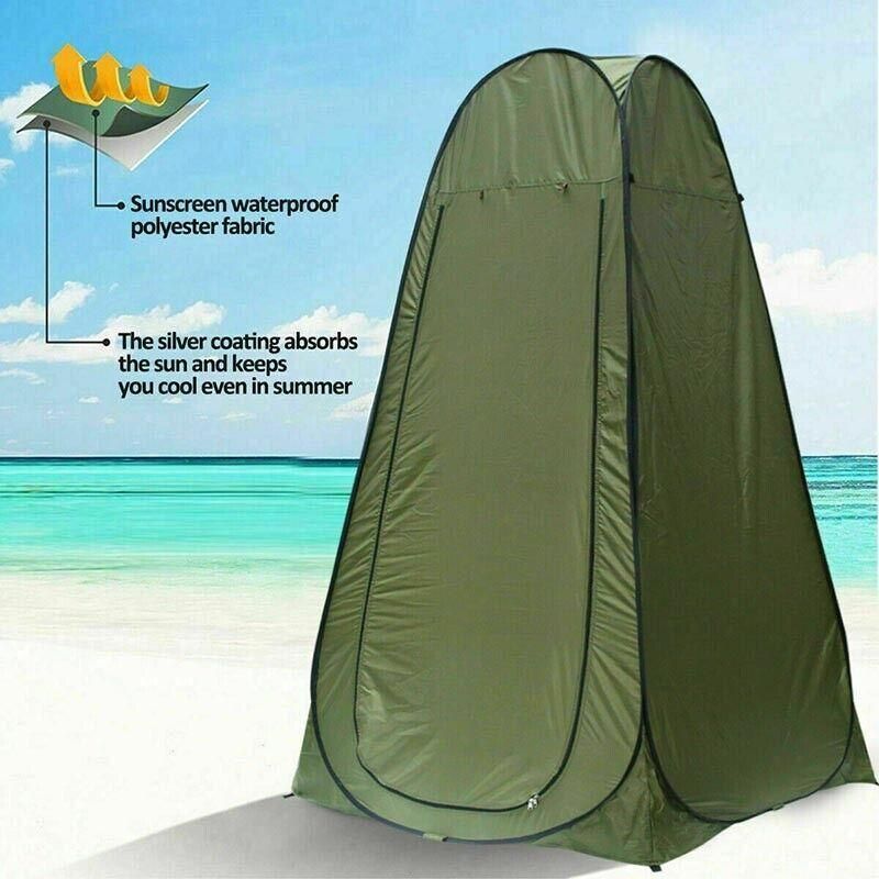 New Portable Pop Up Outdoor Camping Shower Tent ToiletPrivacyChange Room Au V528-TENT-GREEN-120CM-25903