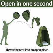 New Portable Pop Up Outdoor Camping Shower Tent ToiletPrivacyChange Room Au V528-TENT-GREEN-120CM-25903