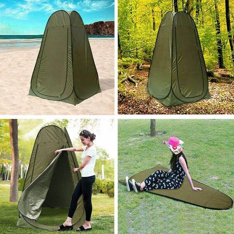 New Portable Pop Up Outdoor Camping Shower Tent ToiletPrivacyChange Room Au V528-TENT-GREEN-120CM-25903