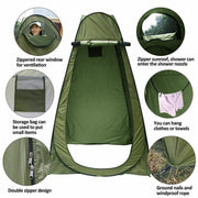 New Portable Pop Up Outdoor Camping Shower Tent ToiletPrivacyChange Room Au V528-TENT-GREEN-120CM-25903