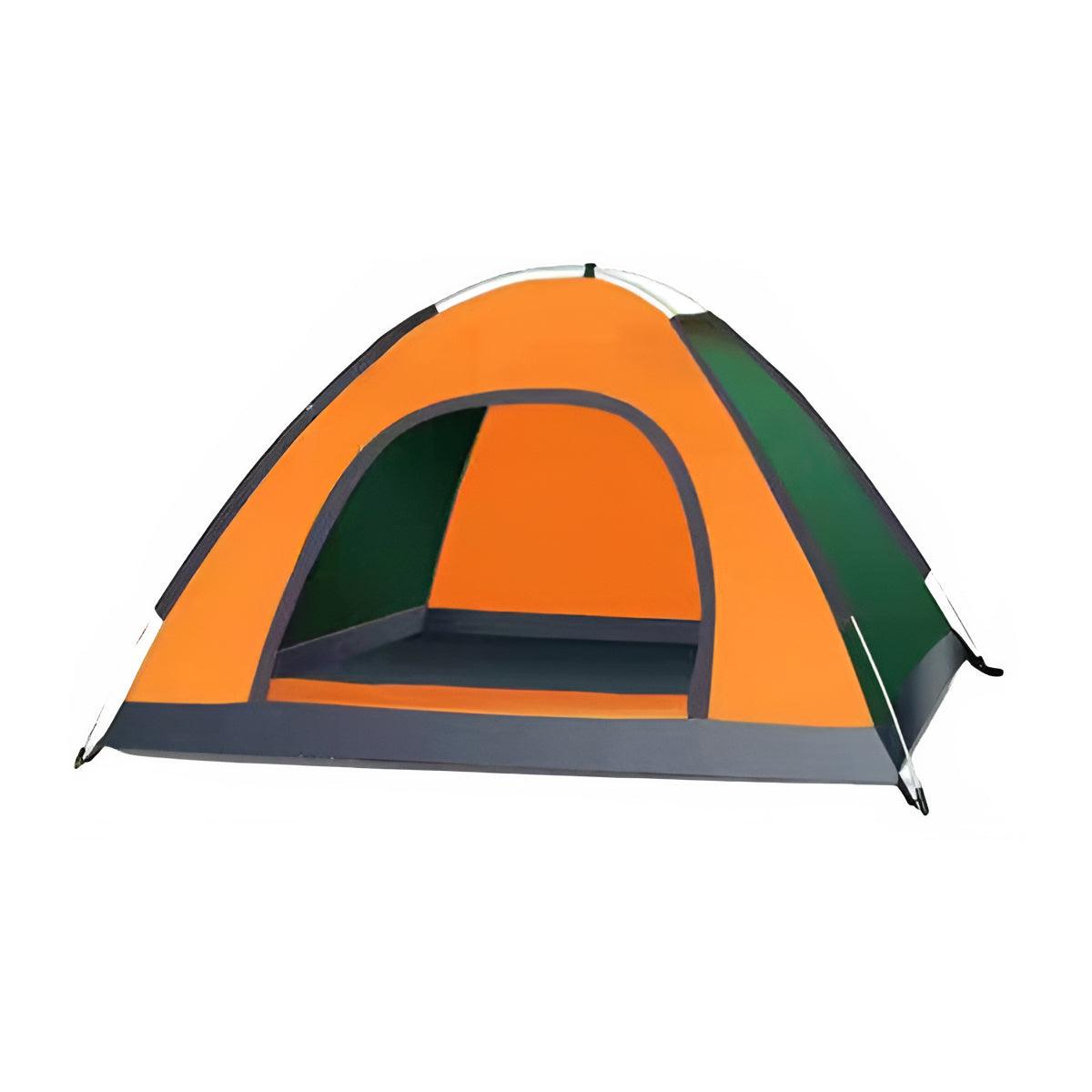 Outdoor Camping Tent Portable Sun Protection Lightweight Quick Setup Shelter - Orange 2-3 Person V528-TENT-GREEN-ORANGE-2-3-328041