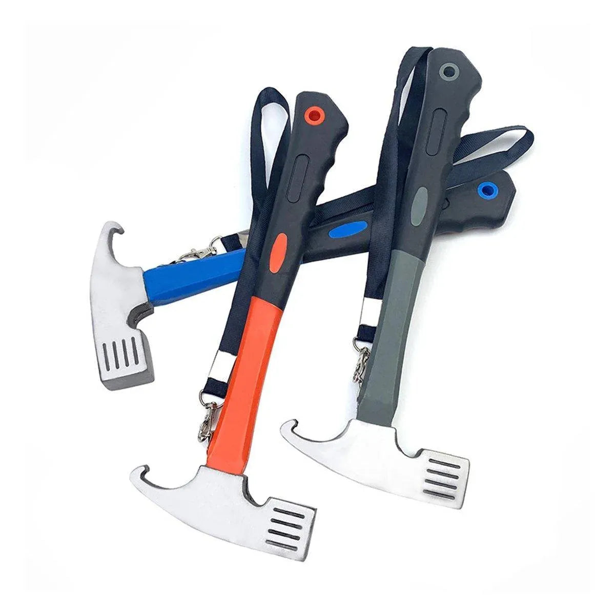 Outdoor Camping Hammer Tent Stake Puller Ground Hammer Heavy Duty Camping Tool - Blue V528-TENT-HAMMER-BLUE-698284