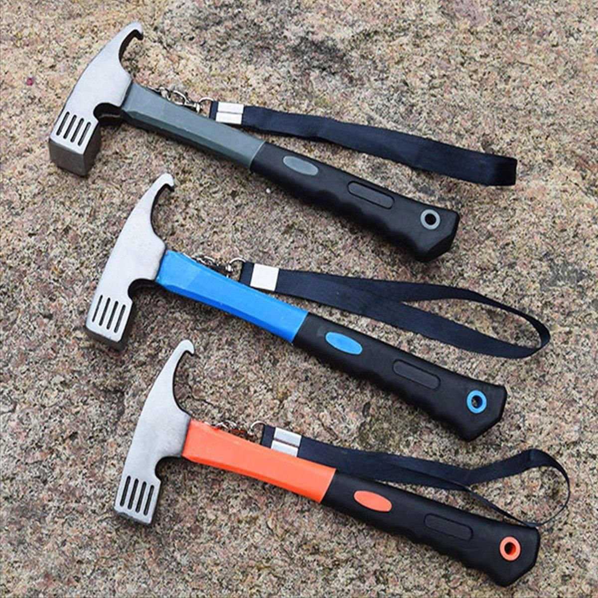 Outdoor Camping Hammer Tent Stake Puller Ground Hammer Heavy Duty Camping Tool - Blue V528-TENT-HAMMER-BLUE-698284