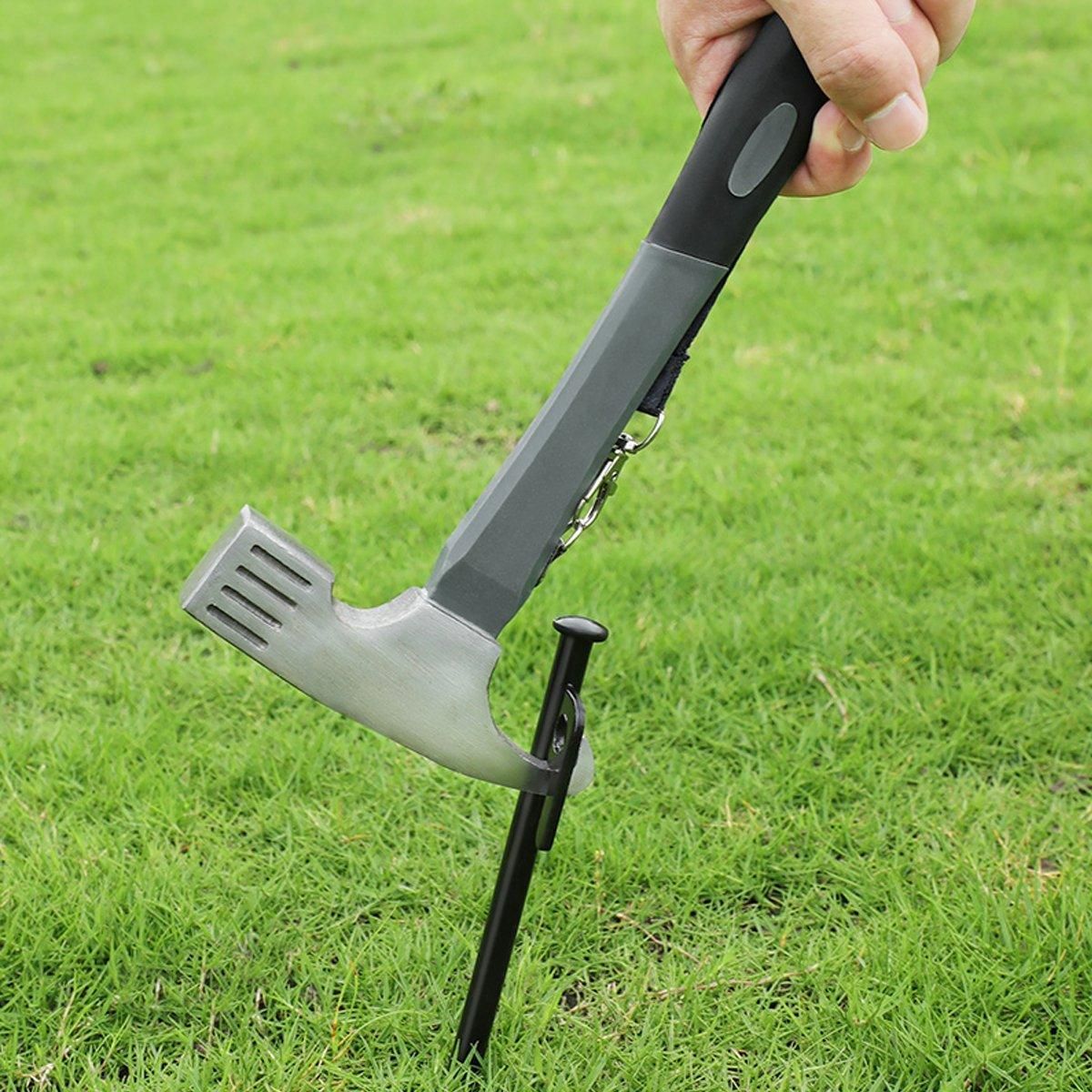 Outdoor Camping Hammer Tent Stake Puller Ground Hammer Heavy Duty Camping Tool - Blue V528-TENT-HAMMER-BLUE-698284