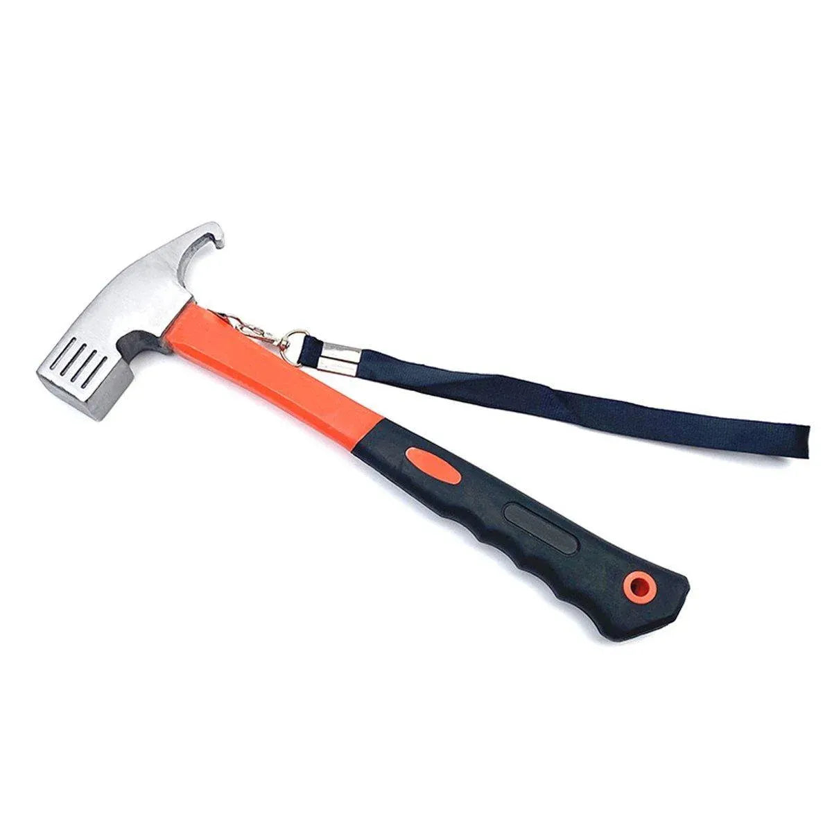 Outdoor Camping Hammer Tent Stake Puller Ground Hammer Heavy Duty Camping Tool - Orange V528-TENT-HAMMER-ORANGE-195671