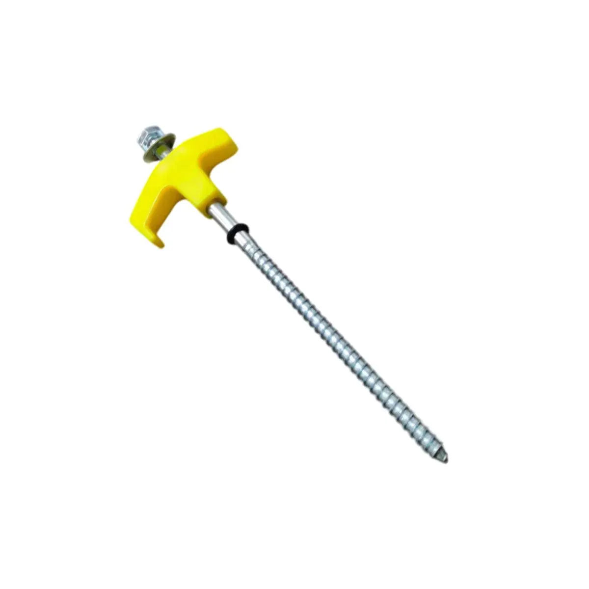 9PCS High Strength Carbon Steel Tent Stakes Outdoor Camping Pegs M8x200 Durable V528-TENT-PEG-YELLOW-9PCS-251015