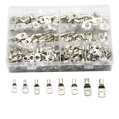 240Pcs 4WD Cable Lug Ring Battery Copper Tube Connector Kits Terminal Crimper - 240X SC4-SC25 Cable Lug V528-TERMINALCRIMPER-240PCS-955220