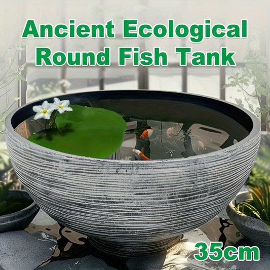 Ancient Fish Tank Lotus Flower Pot Water Lily Bowl Garden Decorative Planter V528-TERRARIUM-S-796746