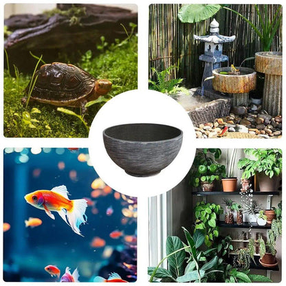 Ancient Fish Tank Lotus Flower Pot Water Lily Bowl Garden Decorative Planter V528-TERRARIUM-S-796746