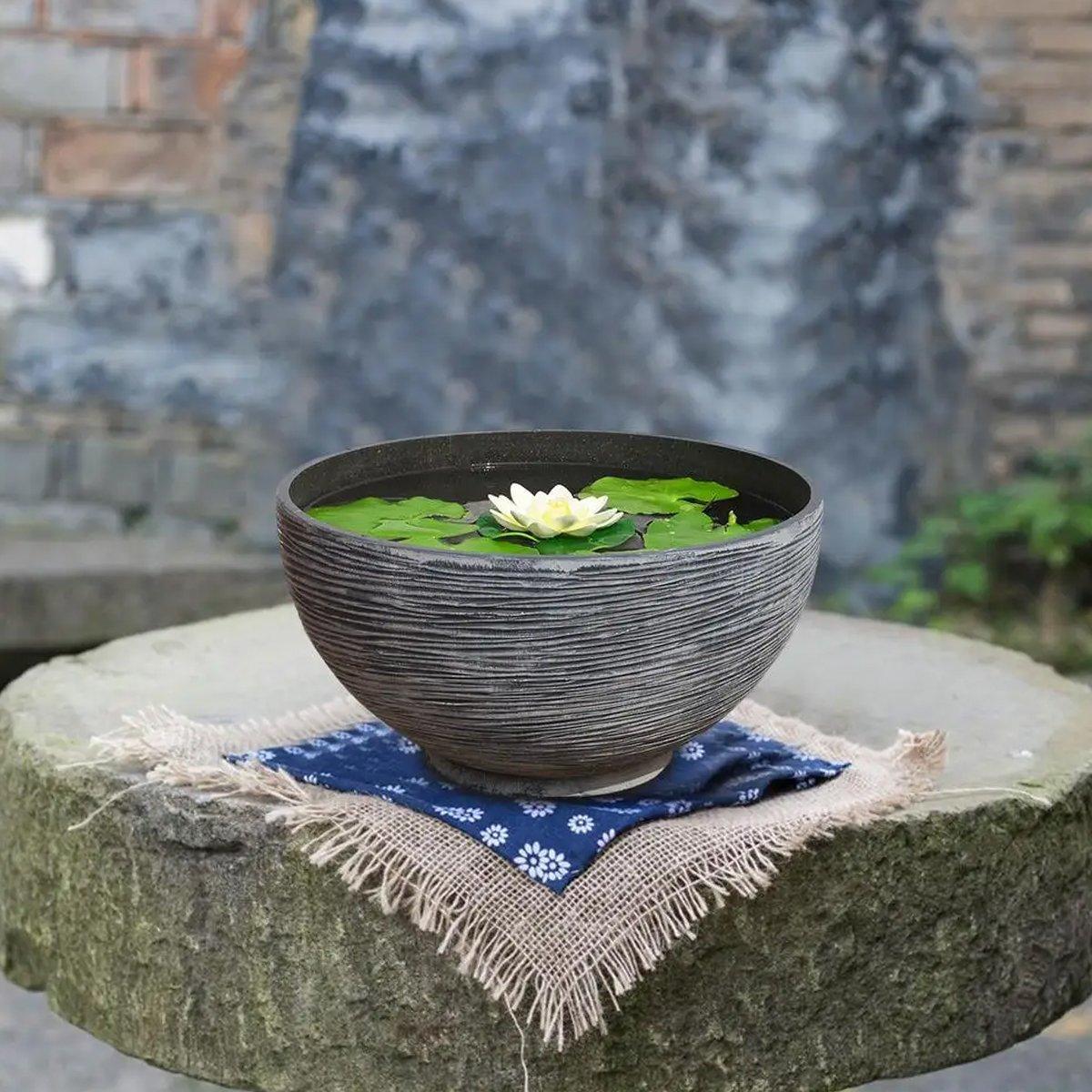 Ancient Fish Tank Lotus Flower Pot Water Lily Bowl Garden Decorative Planter V528-TERRARIUM-S-796746