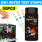 50pcs 6in1 Water Quality Test Strip for Fish Tank Aquarium Pool Accurate Testing V528-TEST-STRIP-415490