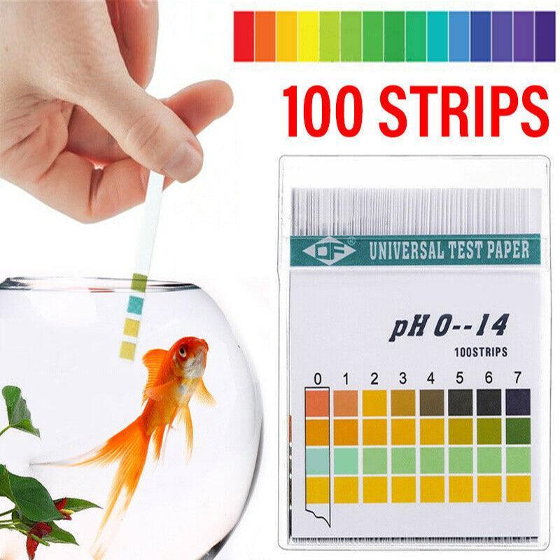 100pcs pH Test Strips 0-14 Alkaline Acid Litmus Kit for Urine Saliva Water V528-TESTSTRIP-65529