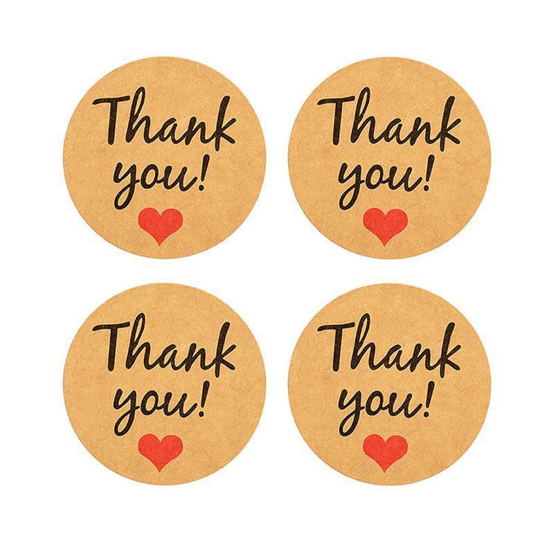 UP TO 80PCS Stickers Labels Thank You Stickers Gift Wrapping Craft Scrapbook DIY - 12*5PCS Style 6 V528-THANKYOUSTICKERS-GLODEN-12X5-122886