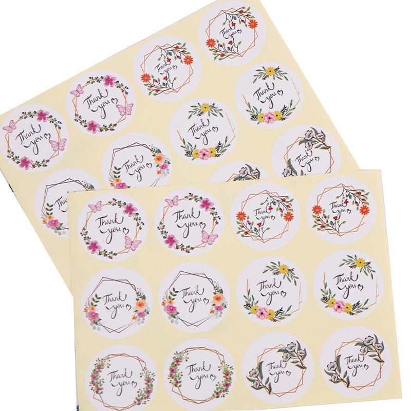 UP TO 80PCS Stickers Labels Thank You Stickers Gift Wrapping Craft Scrapbook DIY - 12*5PCS Style 6 V528-THANKYOUSTICKERS-GLODEN-12X5-122886