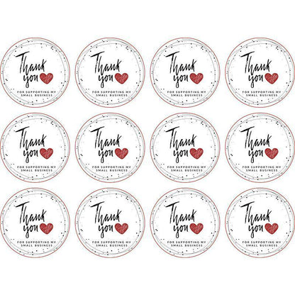UP TO 80PCS Stickers Labels Thank You Stickers Gift Wrapping Craft Scrapbook DIY - 8*5PCS Style 3 V528-THANKYOUSTICKERS-LACE-8X5-577791