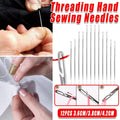 12PCS Easy Self Threading Hand Sewing Needles Assorted Sizes for DIY Stitching V528-THE-NEEDLE-CKK-12PCS-403592