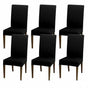 6X Stretch Chair Cover Seat Covers Spandex Washable Banquet Wedding Party Decora - Black V528-THECHAIR-BLACK-6PCS-324780