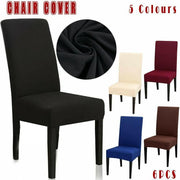 6X Stretch Chair Cover Seat Covers Spandex Washable Banquet Wedding Party Decora - Beige V528-THECHAIR-CREAM-6PCS-324780