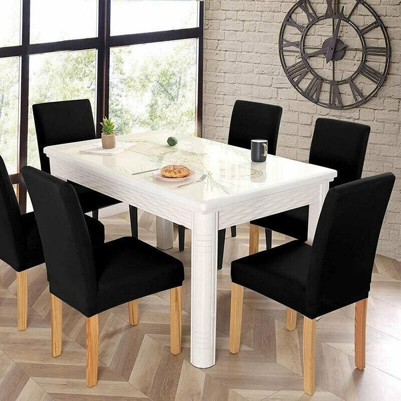 6X Stretch Chair Cover Seat Covers Spandex Washable Banquet Wedding Party Decora - Beige V528-THECHAIR-CREAM-6PCS-324780