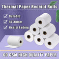 100PCS 57x38mm Thermal Paper Rolls Bulk for Eftpos POS Cash Receipt Printers V528-THERMALPAPER-57-40-9988454