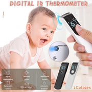 Digital Ir Thermometer Baby Forehead Body Temperature Gun Finger Pulse Oximeter V528-THERMOGRAPH-BLACK-46511