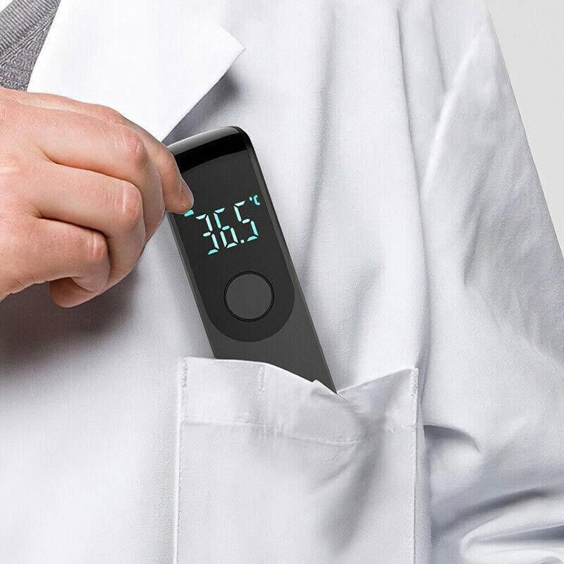 Digital Ir Thermometer Baby Forehead Body Temperature Gun Finger Pulse Oximeter V528-THERMOGRAPH-BLACK-46511