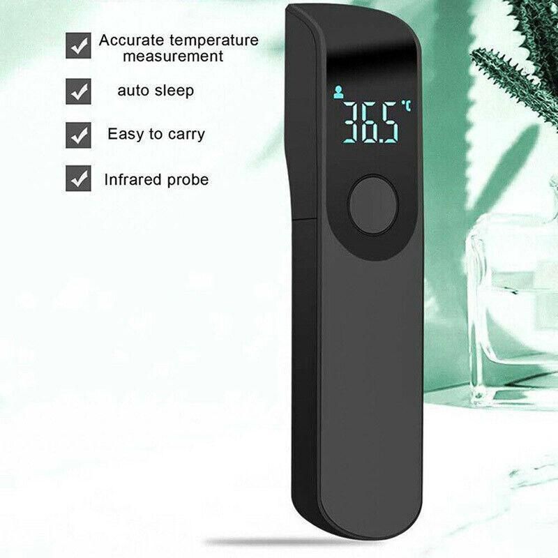 Digital Ir Thermometer Baby Forehead Body Temperature Gun Finger Pulse Oximeter V528-THERMOGRAPH-BLACK-46511
