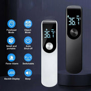 Digital Ir Thermometer Baby Forehead Body Temperature Gun Finger Pulse Oximeter V528-THERMOGRAPH-BLACK-46511