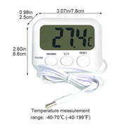 Digital Thermometer with Probe for Refrigerator Fish Tank Aquarium Temperature V528-THERMOMETER-TA-609253