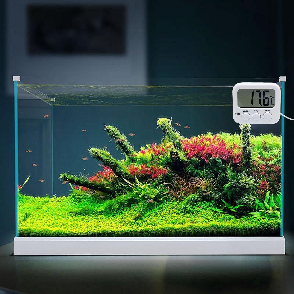 Digital Thermometer with Probe for Refrigerator Fish Tank Aquarium Temperature V528-THERMOMETER-TA-609253