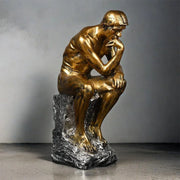 Resin Sculpture Home Decor Ornament Tabletop Figurine Modern Decorative Statue V528-THINKER-GOLD-186641