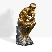 Resin Sculpture Home Decor Ornament Tabletop Figurine Modern Decorative Statue V528-THINKER-GOLD-186641