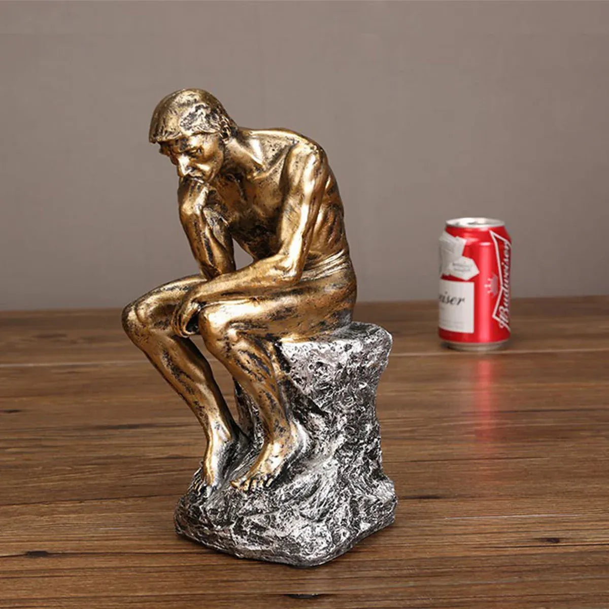 Resin Sculpture Home Decor Ornament Tabletop Figurine Modern Decorative Statue V528-THINKER-GOLD-186641