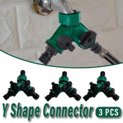 3PCS Versatile 2 Way Garden Hose Splitter Y Shape Water Pipe Connector Diverter V528-THREE-WAY-SHUNT-3PCS-962051