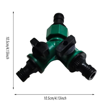 3PCS Versatile 2 Way Garden Hose Splitter Y Shape Water Pipe Connector Diverter V528-THREE-WAY-SHUNT-3PCS-962051