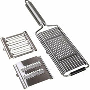 Multi-Purpose Vegetable Slicer Peeler Stainless Steel Grater Shredder Cutter V528-THREEKNIVES-545224