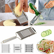 Multi-Purpose Vegetable Slicer Peeler Stainless Steel Grater Shredder Cutter V528-THREEKNIVES-545224