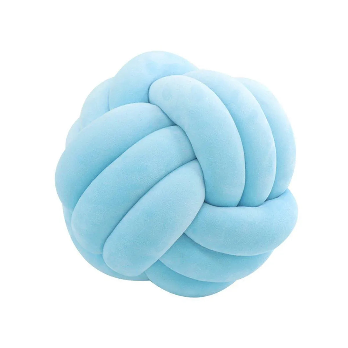Three-Strand Braided Round Pillow Sofa Cushion Decorative Pillow for Living Room - Azure V528-THROW-PILLOW-14CM-AZURE-785259