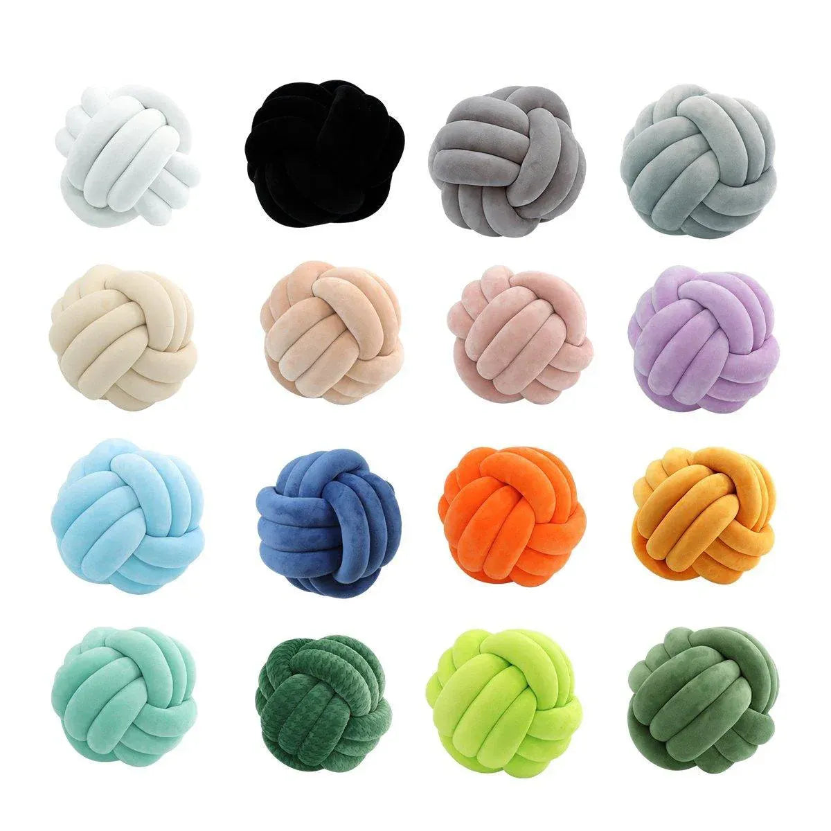 Three-Strand Braided Round Pillow Sofa Cushion Decorative Pillow for Living Room - Azure V528-THROW-PILLOW-14CM-AZURE-785259
