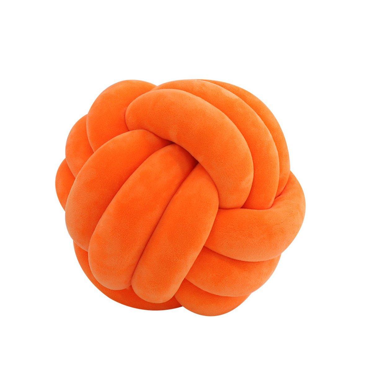 Three-Strand Braided Round Pillow Sofa Cushion Decorative Pillow for Living Room - Black V528-THROW-PILLOW-14CM-BLACK-799032