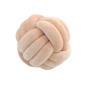 Three-Strand Braided Round Pillow Sofa Cushion Decorative Pillow for Living Room - Black V528-THROW-PILLOW-14CM-BLACK-799032