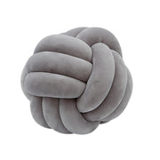 Three-Strand Braided Round Pillow Sofa Cushion Decorative Pillow for Living Room - Black V528-THROW-PILLOW-14CM-BLACK-799032