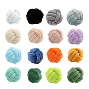Three-Strand Braided Round Pillow Sofa Cushion Decorative Pillow for Living Room - Curcuma V528-THROW-PILLOW-14CM-CURCUMA-770923