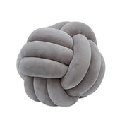 Three-Strand Braided Round Pillow Sofa Cushion Decorative Pillow for Living Room - Dark Grey V528-THROW-PILLOW-14CM-DARK-GREY-908801