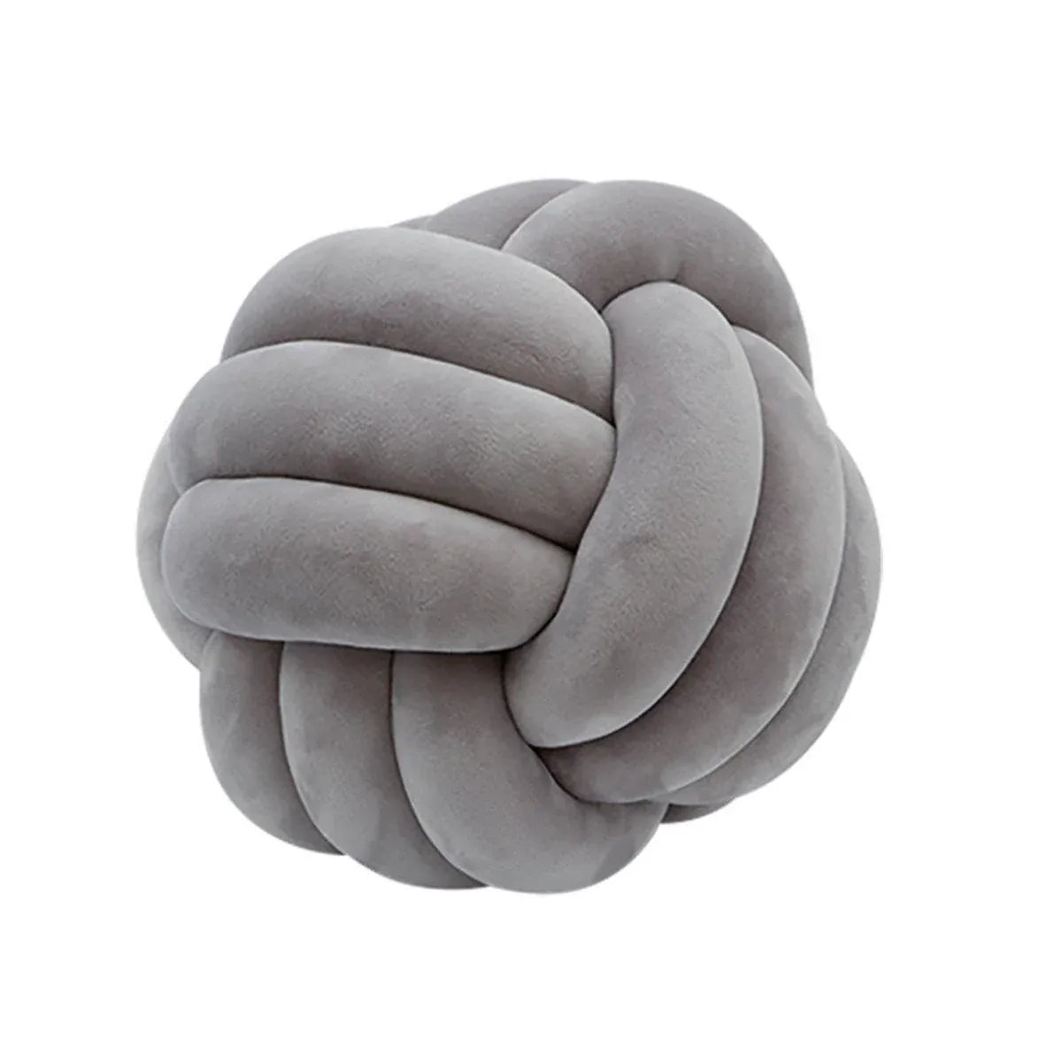 Three-Strand Braided Round Pillow Sofa Cushion Decorative Pillow for Living Room - Dark Grey V528-THROW-PILLOW-14CM-DARK-GREY-908801