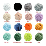 Three-Strand Braided Round Pillow Sofa Cushion Decorative Pillow for Living Room - Dark Grey V528-THROW-PILLOW-14CM-DARK-GREY-908801