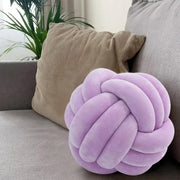 Three-Strand Braided Round Pillow Sofa Cushion Decorative Pillow for Living Room - Light Grey V528-THROW-PILLOW-14CM-LIGHT-GREY-934152
