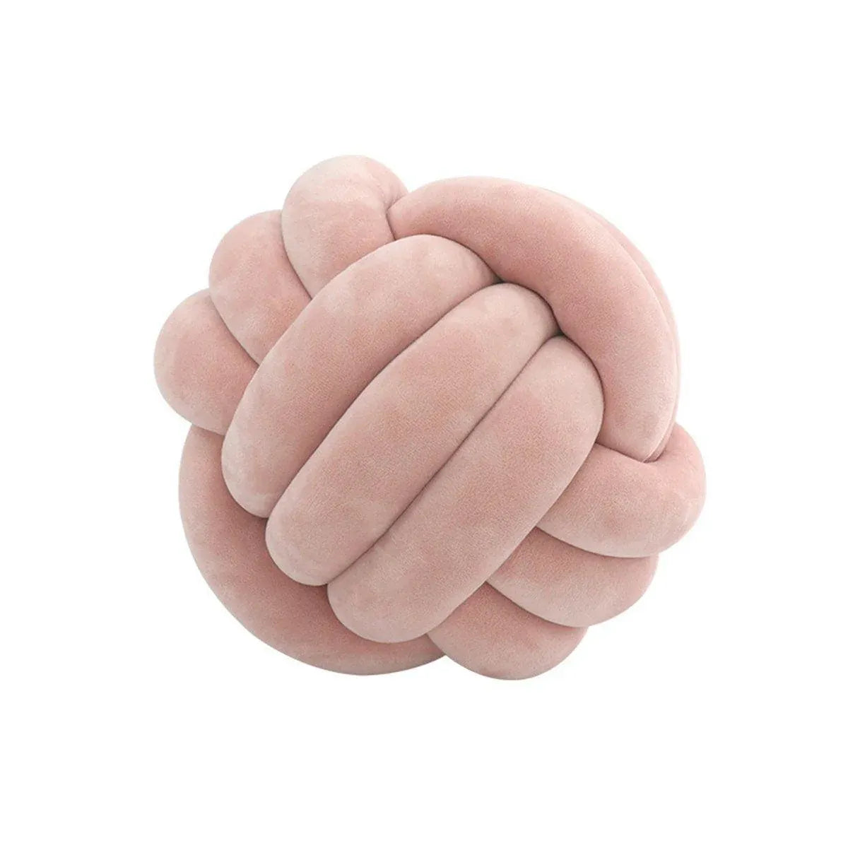 Three-Strand Braided Round Pillow Sofa Cushion Decorative Pillow for Living Room - Pink V528-THROW-PILLOW-14CM-NEW-PINK-775200