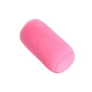 Solid Color Cylindrical Foam Particle Pillow Multi-Functional Neck Waist Support - Pink V528-THROW-PILLOW-PINK-199208